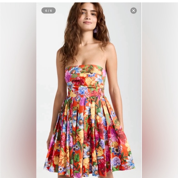 Cara Cara Dresses & Skirts - Cara Cara Nadia Floral Strapless Mini Dress Size Medium